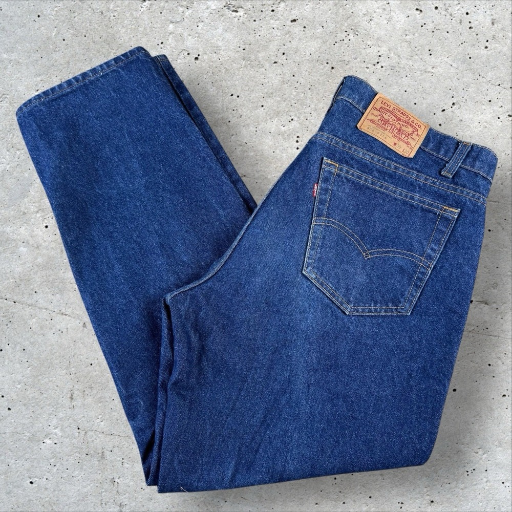 Vintage Levis 506-0216 XX Jeans Fits‎ 36x30 USA Made Dark Wash Straight 90s